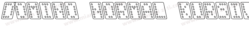 Domino normal kursiv omrids字体转换